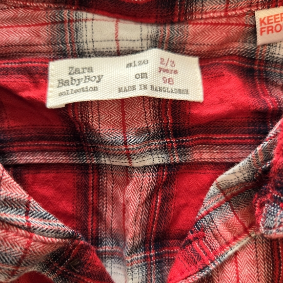 Boys Zara Flannel - Picture 2 of 2